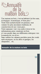 Mobile Screenshot of maison-bois.annuaire-utile.net