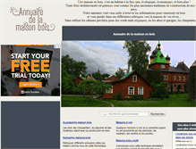 Tablet Screenshot of maison-bois.annuaire-utile.net